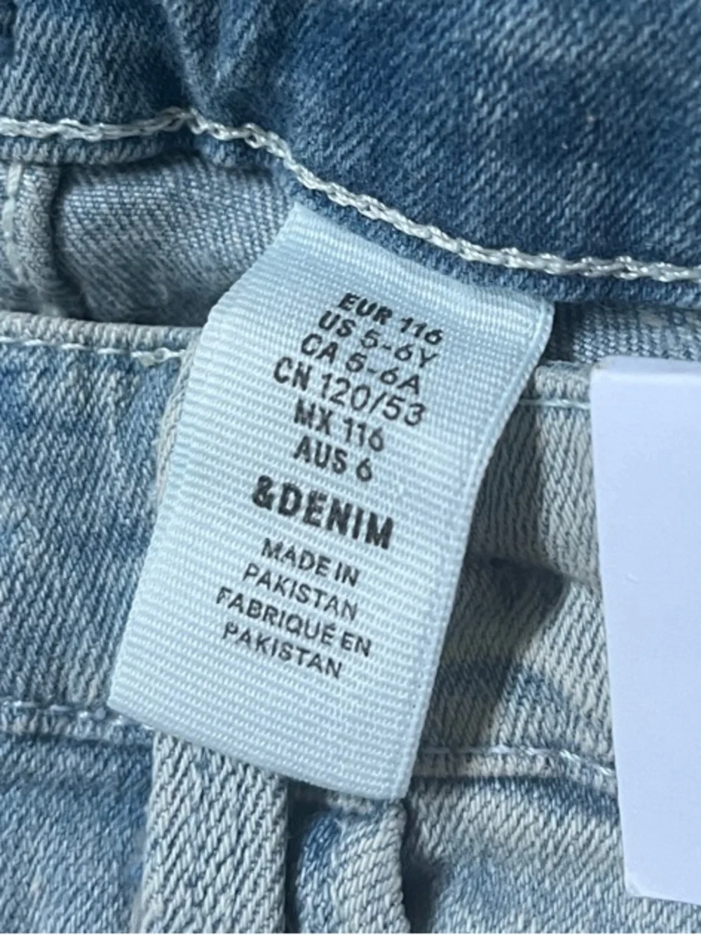H&M Light Blue Distressed Denim Shorts